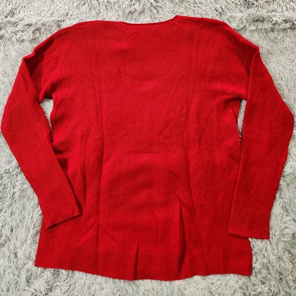 Madewell Red Scoop Neck Sweater - Picture 3 of 6